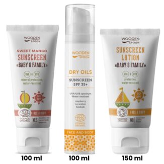 solkrem trio wooden spoon bundle pakke