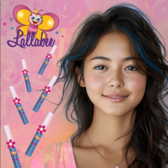 Lallabee Hårmaskara for barn - cieloblu - blå