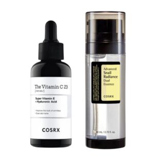 HUDPLEIEPAKKE COSRX: THE VITAMIN C 23 SERUM + SNAIL RADIANCE DUAL ESSENCE DUO