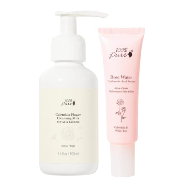 hudpleiepakke 100% pure hyaluronic acid serum og calendula rens