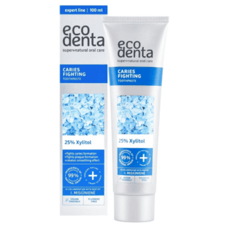 Ecodenta Caries Fighting Toothpaste - Xylitol, Coriander Leaves and Lime - 100 ml