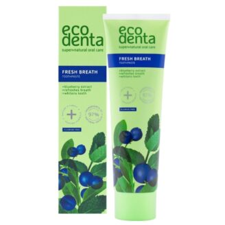 Ecodenta ekstra fresh pust med blåbær