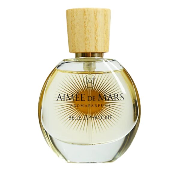 Belle Aphrodite – en naturlig, floral parfyme med rose, vanilje og bringebær. Vegansk, Cosmos-sertifisert og laget i Frankrike.