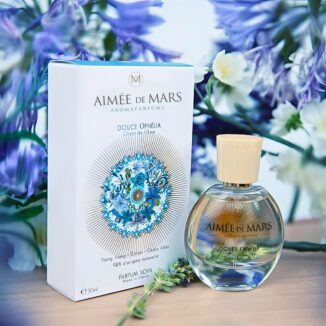 Douce Ophélia – en naturlig parfyme med duft av fiken, sandeltre og bergamott. Vegansk, Cosmos Natural-sertifisert og laget i Frankrike.
