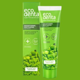 Whitening toothpaste with bergamot and lime motvirker misfarging av tennene.