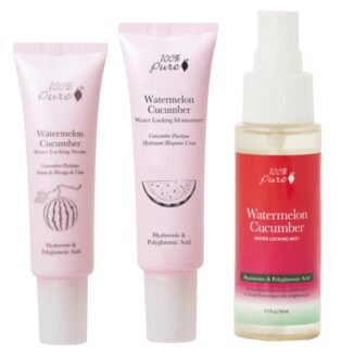 Watermelon Cucumber Fuktighetsgivende Trio – Serum, Krem og Mist