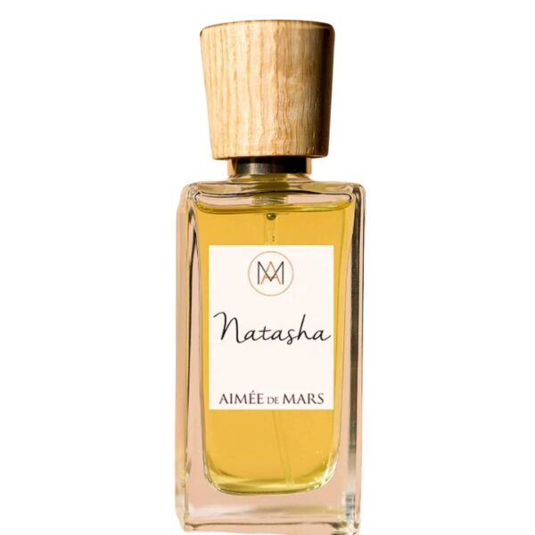 Natasha Eau de Parfum – naturlig vegansk parfyme med rose, oud og safran. Skapt i samarbeid med Natasha St-Pier. Cosmos-sertifisert og laget i Frankrike.