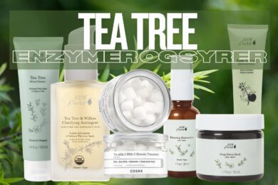 Bruk av tea tree og enzymer mot kviser og uren hud
