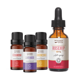 Wooden Spoon Godess Glow Kit with Oils - 4 stk