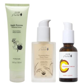 hudpleierutine for gusten hud som trenger glød 100% pure