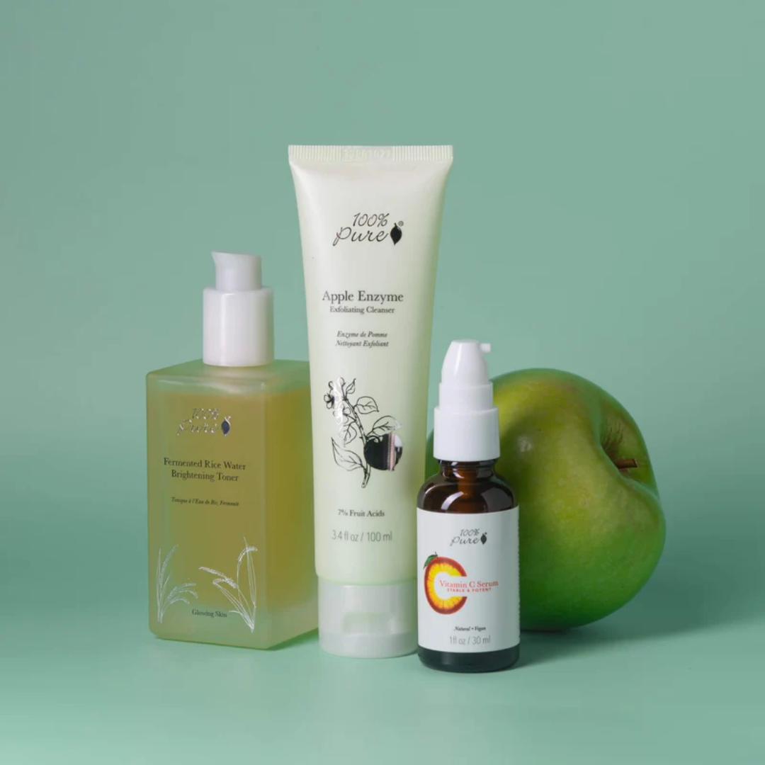 hudpleierutine for gusten hud som trenger glød 100% pure