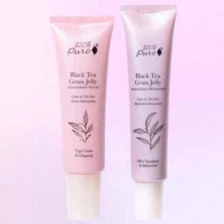 blck tea grass jelly duo serum + fuktighetskrem 100% pure