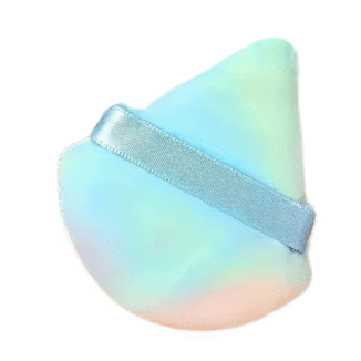 Flerfarget powder puff.