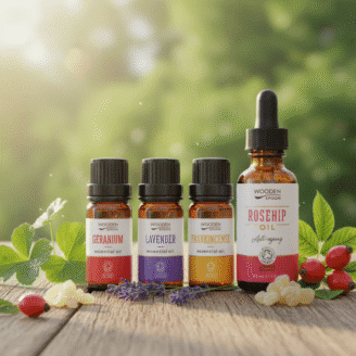 Alternative view of Wooden Spoon Godess Glow Kit with Oils - 4 stk