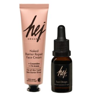 selvbruning og fuktighetskrem duo