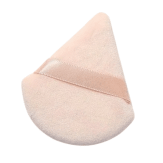 Beige makeup puff