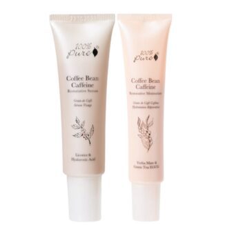 hudpleiepakke duo coffee bean serum + moisturizer 50ml 100% pure