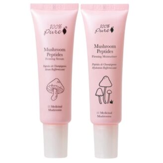 mushroom peptide hudpleiepakke 100% pure serum og krem