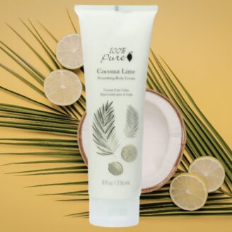 Nærende kroppskrem med kokos og lime som gir dyp fukt og myk, smidig hud. Med kakao- og avokadosmør, aloe vera og rose for tørr hud.