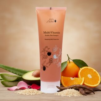 100% Pure multi vitamin healthy hair shampoo - sunnere og frisker ehår med naturlig shampoo med antioksidanter og naturlige næringsstoffer, panthenol, vitamin B5