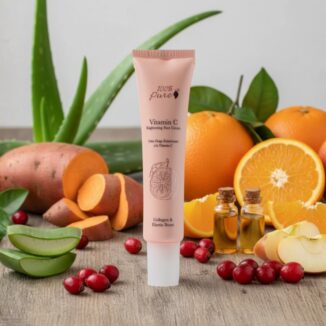 100% Pure vitamin c brightening face cream for en jevnere hudtone og glød. kun naturlige ingredienser.