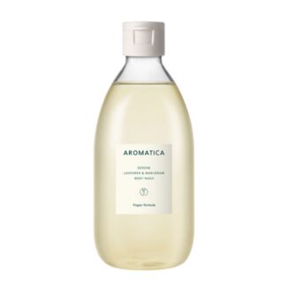 Avslappende kroppssåpe med lavendel og marjoram. Aromaterapeutisk body wash som renser huden og gir ro og velvære i dusjen.
